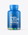 Frosted Bottle with Gummies Mockup