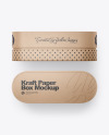 Kraft Paper Carton Gift Box Mockup