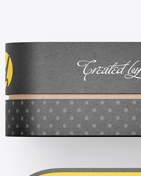 Kraft Paper Carton Gift Box Mockup