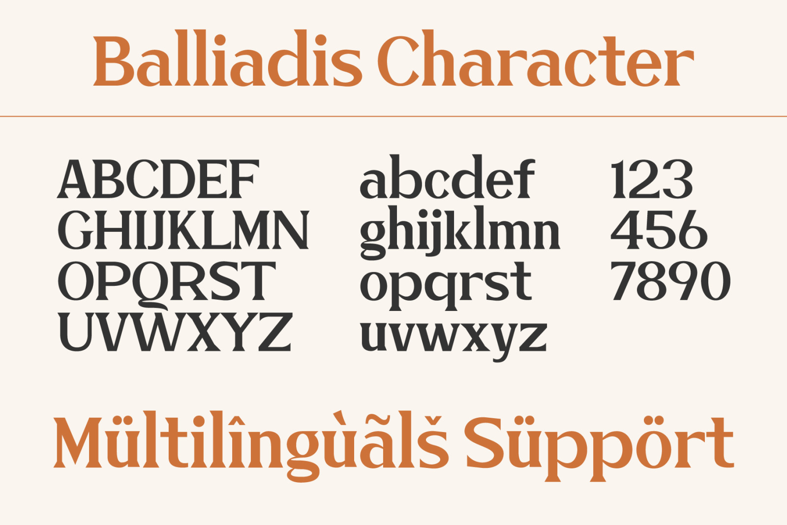 Balliadis Font