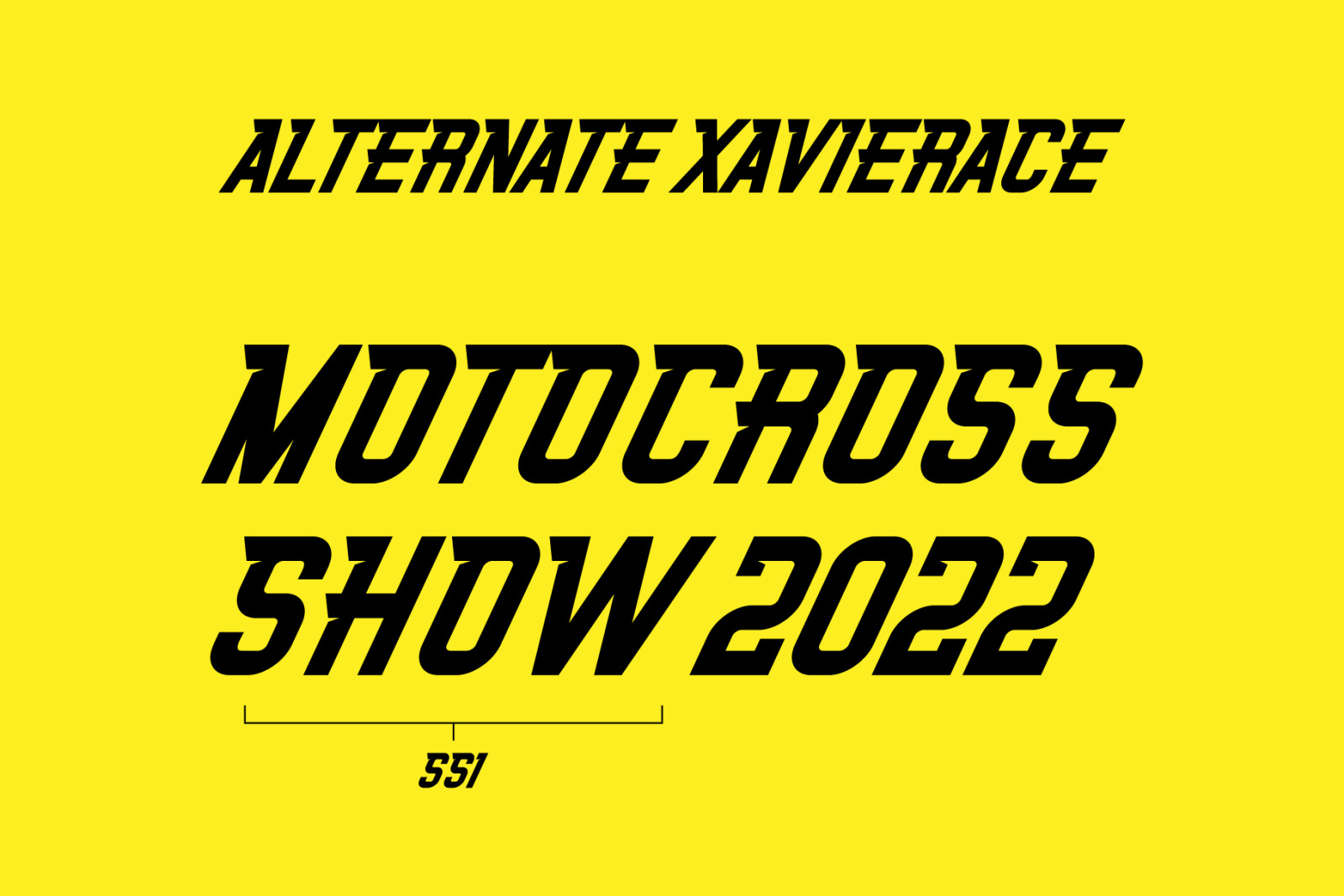 Xavierace Font