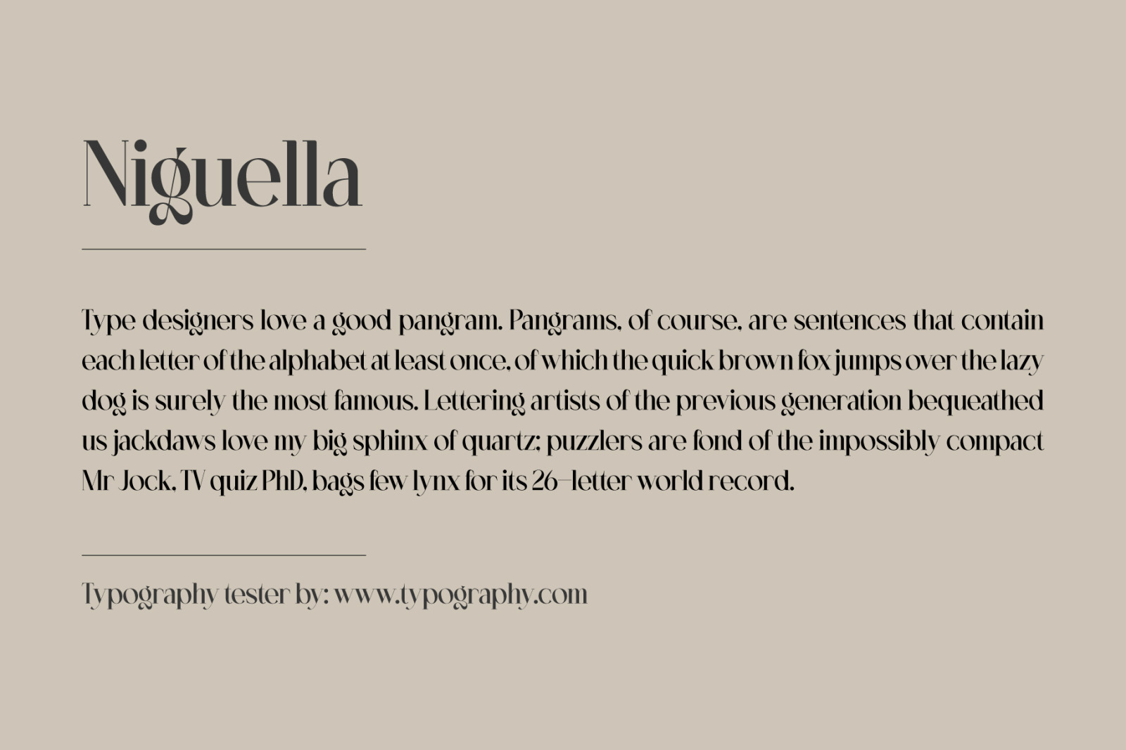 Niguella Font