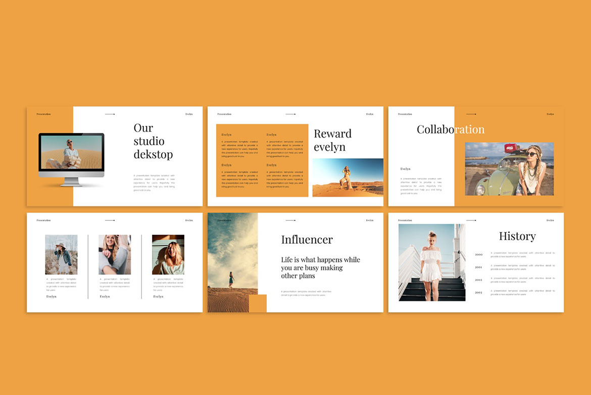 Evelyn - Google Slides Template Evelyn - Google Slides Template