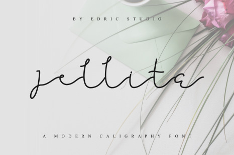 Jellita Calligraphy Font - Fonts