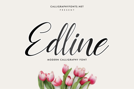 Edline Script Font - Wedding flowers