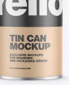 Tin Can w/ Kraft Finish Mockup