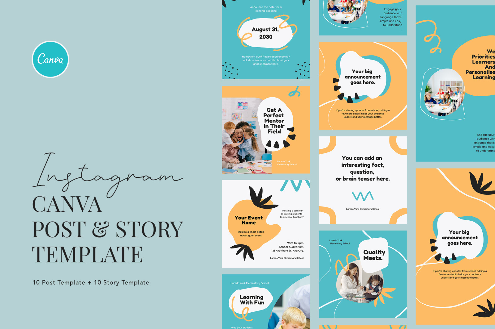 Cheerful Elementary School Canva Cheerful Elementary School Canva