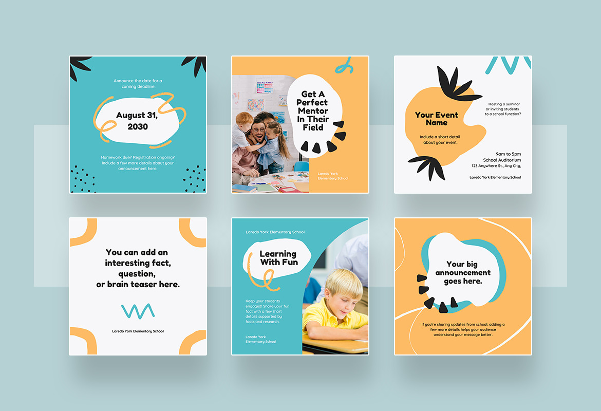 Cheerful Elementary School Canva Cheerful Elementary School Canva