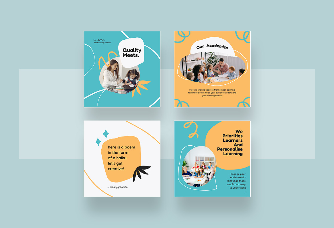 Cheerful Elementary School Canva