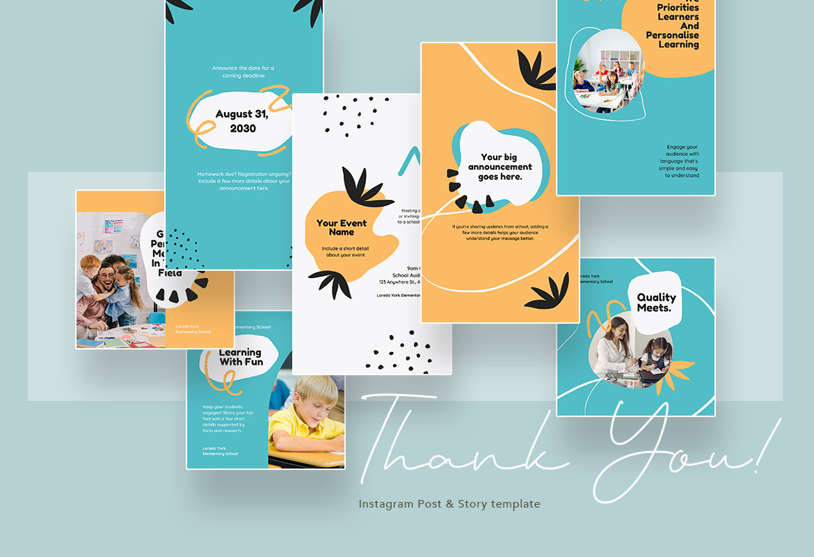 Cheerful Elementary School Canva