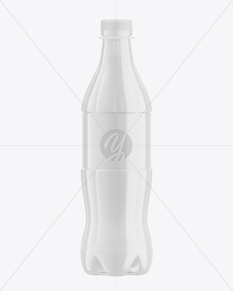 500ml Glossy Plastic Drink Bottle Mockup