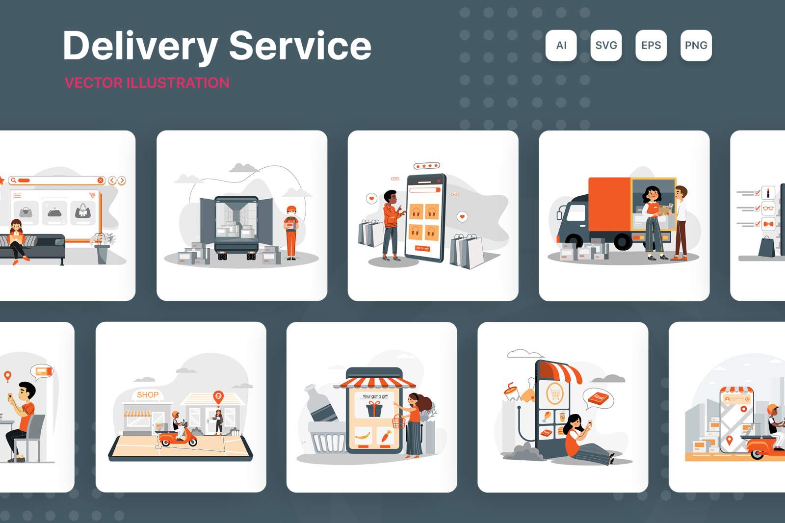 M233_Delivery Service Illustrations