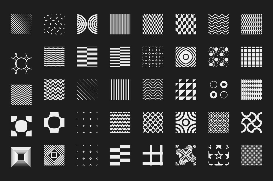 250 Geometric Seamless Patterns