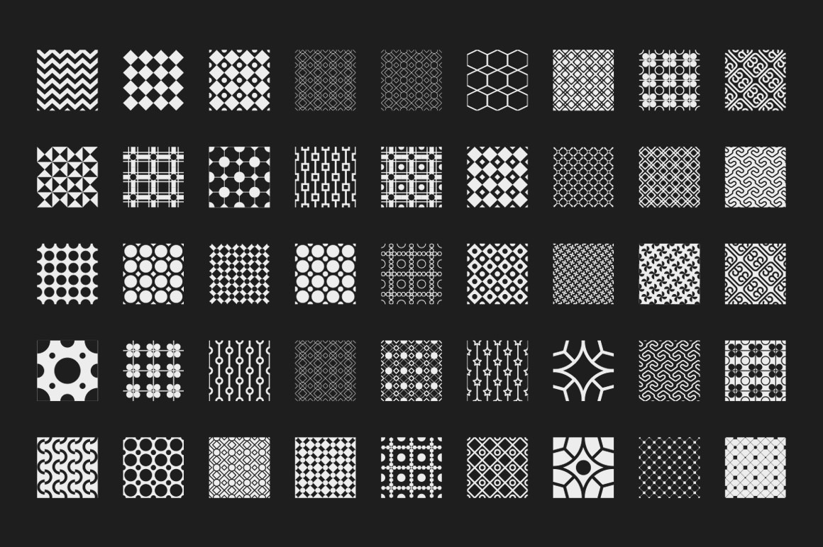 250 Geometric Seamless Patterns