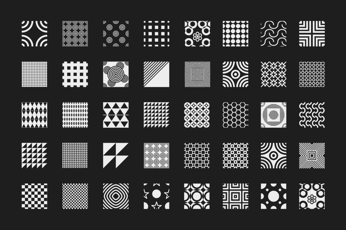 250 Geometric Seamless Patterns