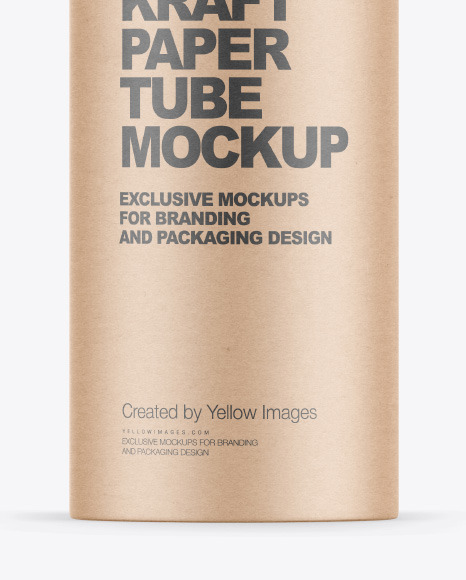 Kraft Paper Tube Mockup