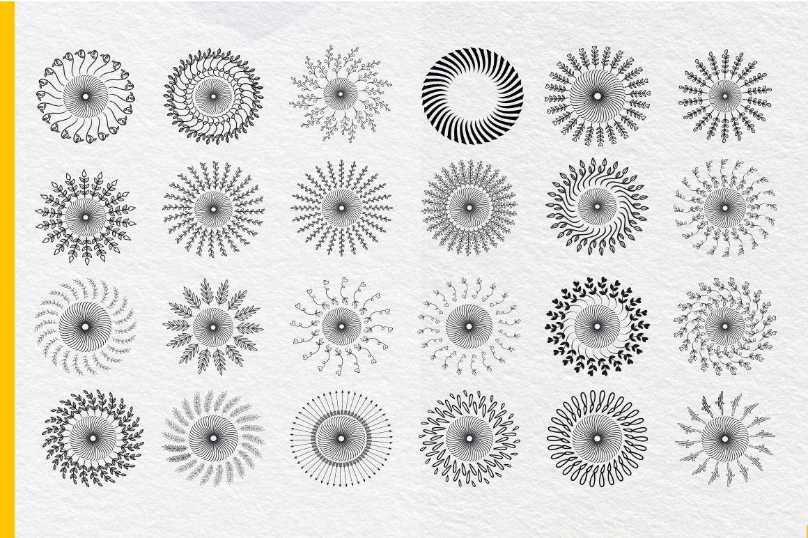 Collection of 500 Vector Mandalas