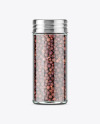 Spice Jar with Black Pepper Mockup