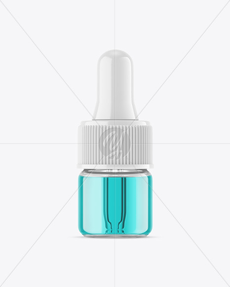 Clear Glass Dropper Bottle Mockup