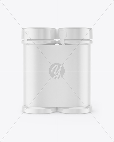 Two Glossy Spice Jars Mockup