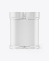 Two Glossy Spice Jars Mockup