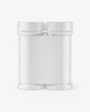 Two Matte Spice Jars Mockup