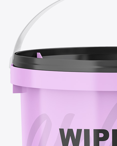 Glossy Wipes Bucket Mockup