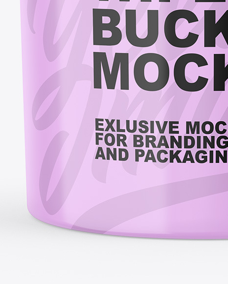 Glossy Wipes Bucket Mockup