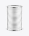 Tin Can with Paper Finish Mockup