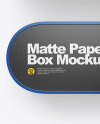 Matte Paper Carton Gift Box Mockup