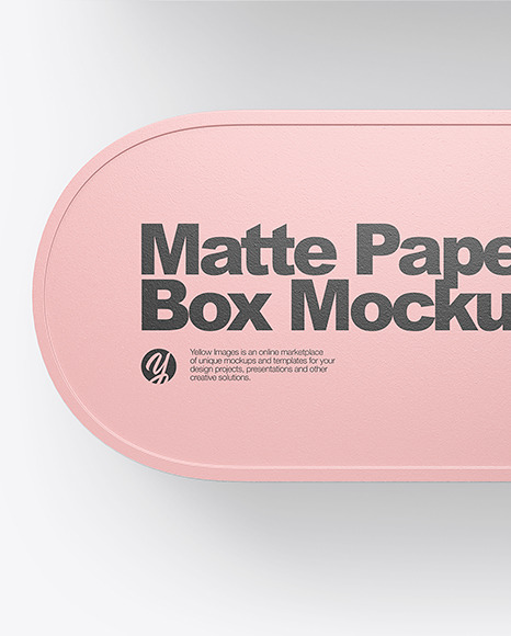 Matte Paper Carton Gift Box Mockup