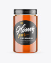 Clear Glass Honey Jar Mockup