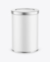 Coffee Tin Can with Paper Finish Mockup