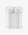Four Matte Spice Jars Mockup
