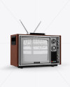 Sony 1300E Vintage Tv Mockup - Half Side View