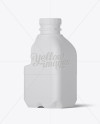 Matte Plastic Jug Mockup - Half Side View