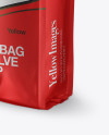 Matte Metallic Coffee Bag With Valve Mockup - Halfside View