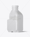 Glossy Plastic Jug Mockup - Half Side View