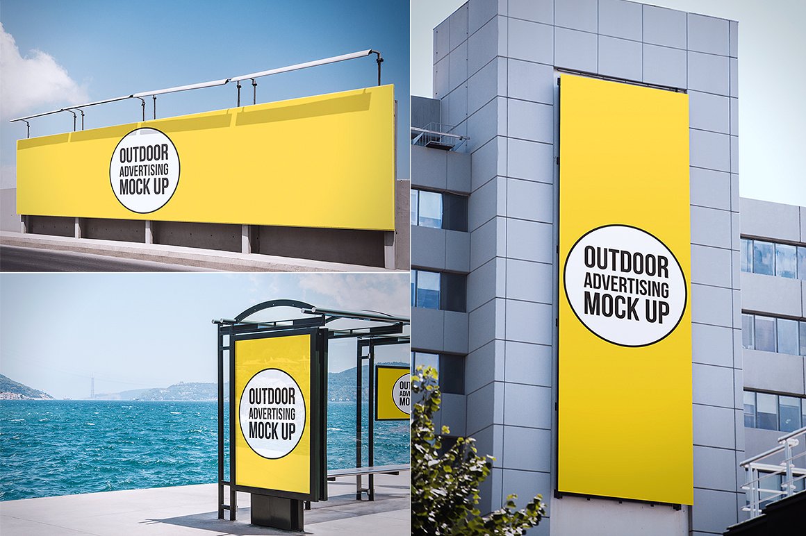 Outdoor Advertising Mock Up Outdoor Advertising Mock Up