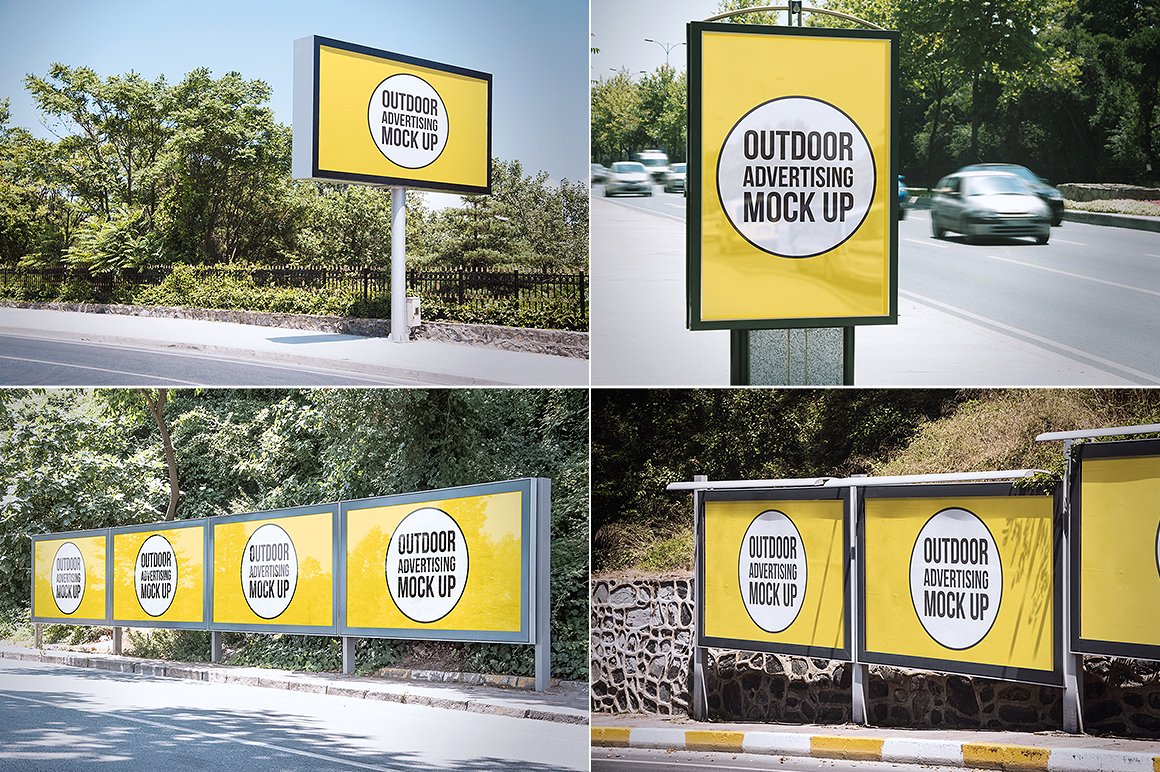 Outdoor Advertising Mock Up Outdoor Advertising Mock Up