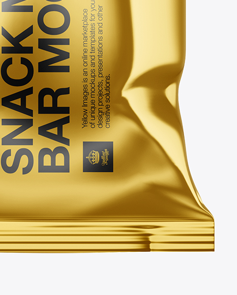 Metallic Snack Bar Mockup