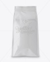 Glossy Coffee Bag With Valve Mockup - Hero Shot