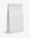 Paper Food/Snack Bag Mockup - Halfside View