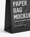 Paper Food/Snack Bag Mockup - Halfside View