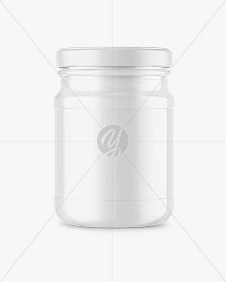 Glossy Plastic Sauce Jar Mockup