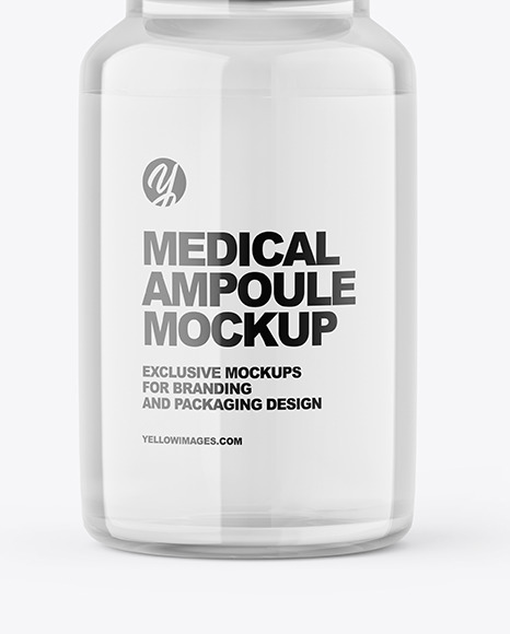 Medical Ampoule Mockup