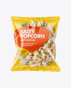 Plastic Bag With Popcorn Mockup