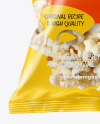 Plastic Bag With Popcorn Mockup