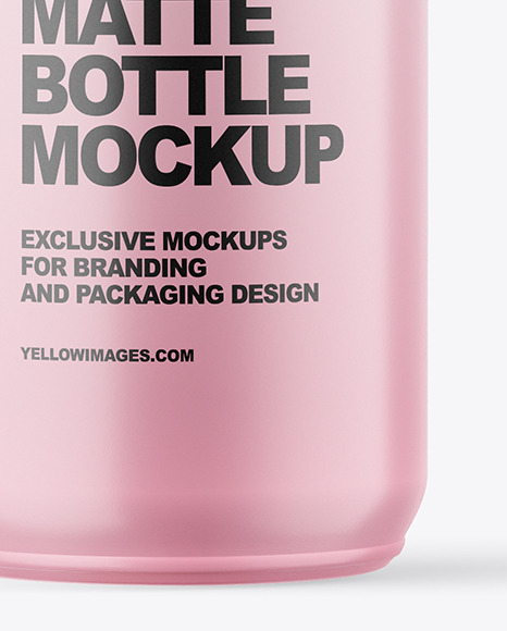 100ml Matte Bottle W/ Wooden Lid Mockup