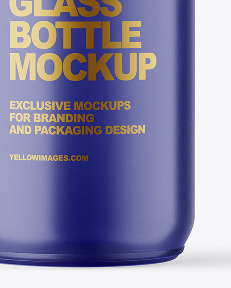 100ml Frosted Glass Bottle W/ Wooden Lid Mockup